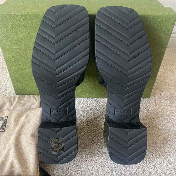 Gucci Rubber Slide Mules - Picture 5 of 8